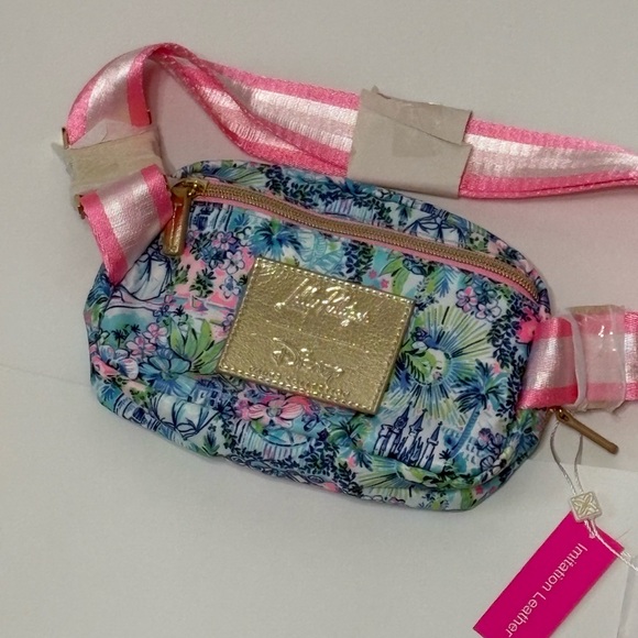 Lilly Pulitzer Floral Print Bag with Gold Accents - Picture 3 of 4